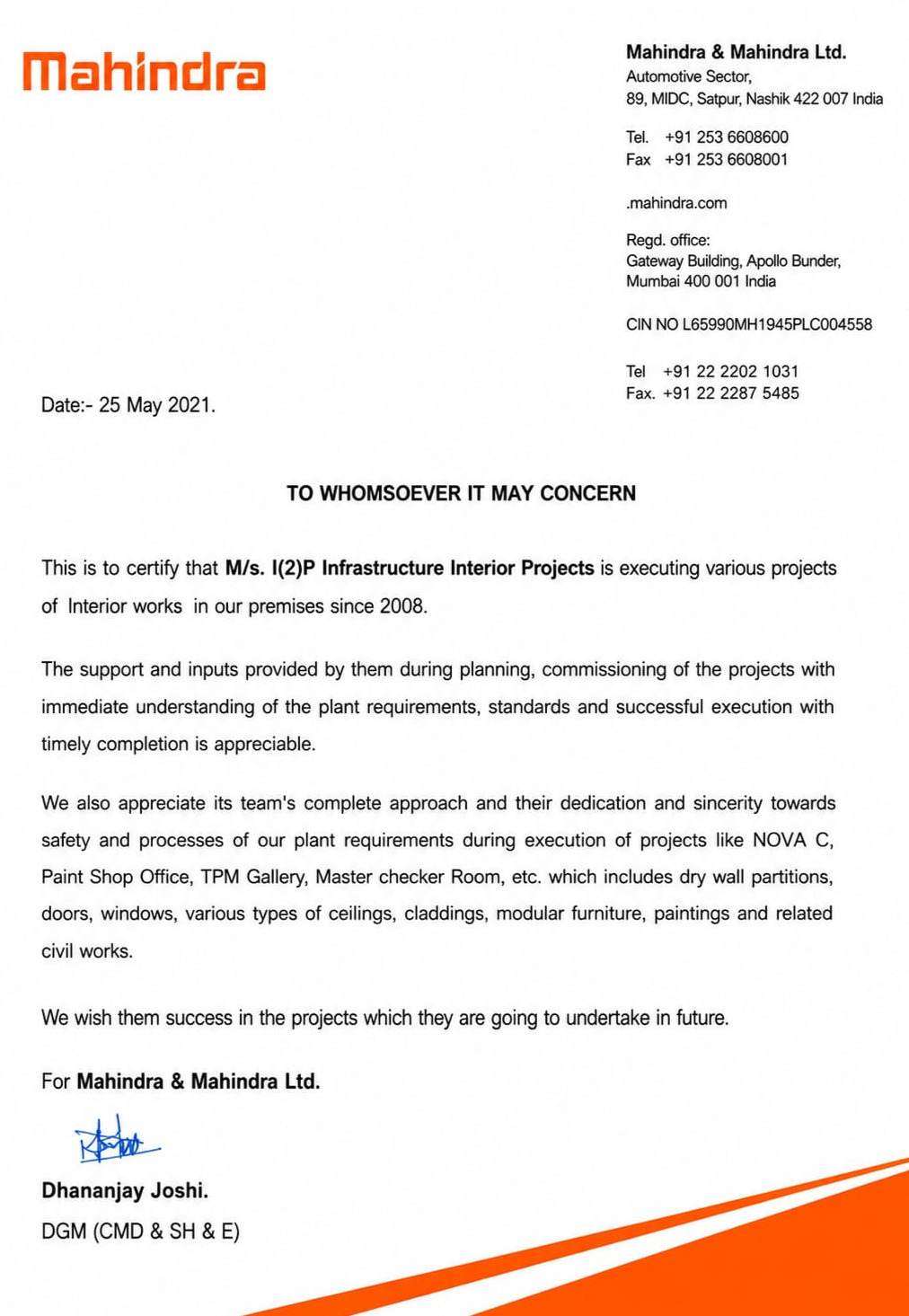 Certificate 5